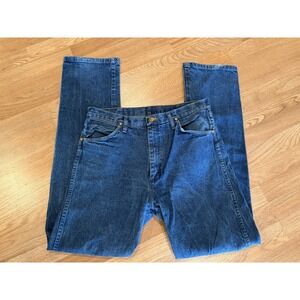 Wrangler Cowboy Cut Jeans Mens 34x36 Denim 13MWZPW Workwear Rodeo Denim Tall